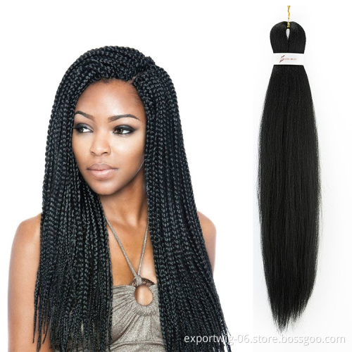 free sample Synthetic yaki ombre jumbo crochet pre stretched braiding hair  Extension ez prestretched braiding hair